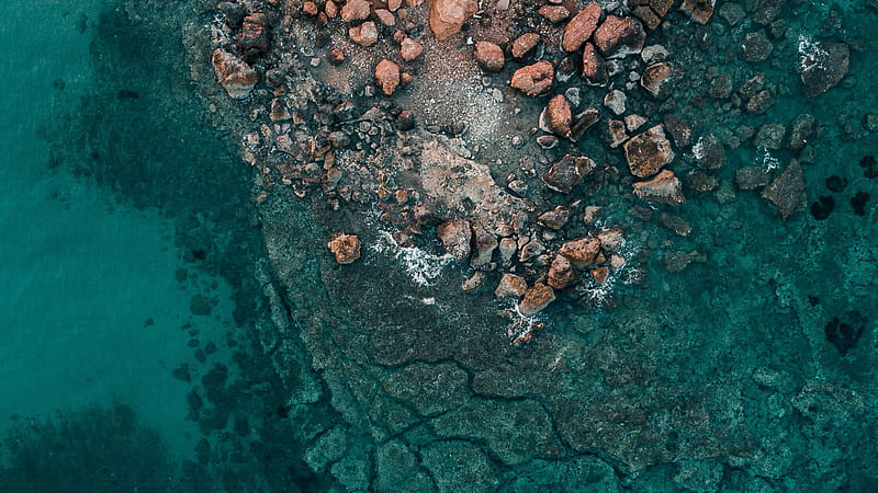 Sea Rocks Stones Abstract, HD wallpaper