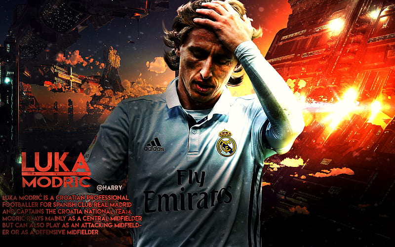 Luka Modri, club, croatian, laliga, modric, real madrid, spain, HD wallpaper
