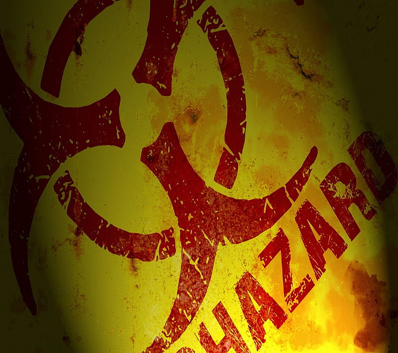 Biohazard, bio-hazard, icon, logo, HD wallpaper