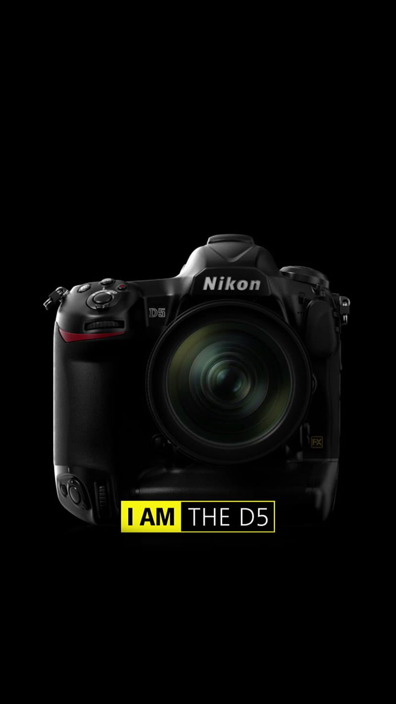 Nikon D5, camera, d5, logo, nikon, HD phone wallpaper