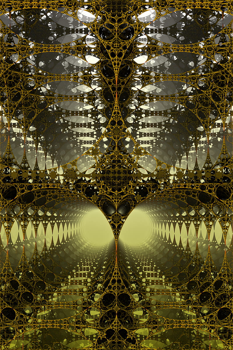 fractal, 3d, tangled, construction, volume, HD phone wallpaper