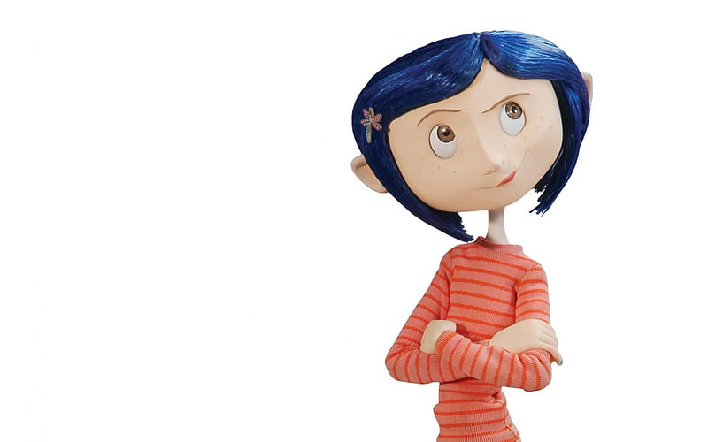Coraline, pretty, henry selick, comics, bonito, adorable, woman, elegant sweet, kid, face, animated, female, smile, collage, cartoon, adventure, cute, beautiful eyes, 3d, cool, girl, magical, eyes, white, HD wallpaper