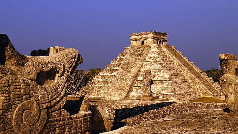 Chichen Itza in Mexico, Landmarks, Architecture, Monuments, Travel, Ancient, HD wallpaper