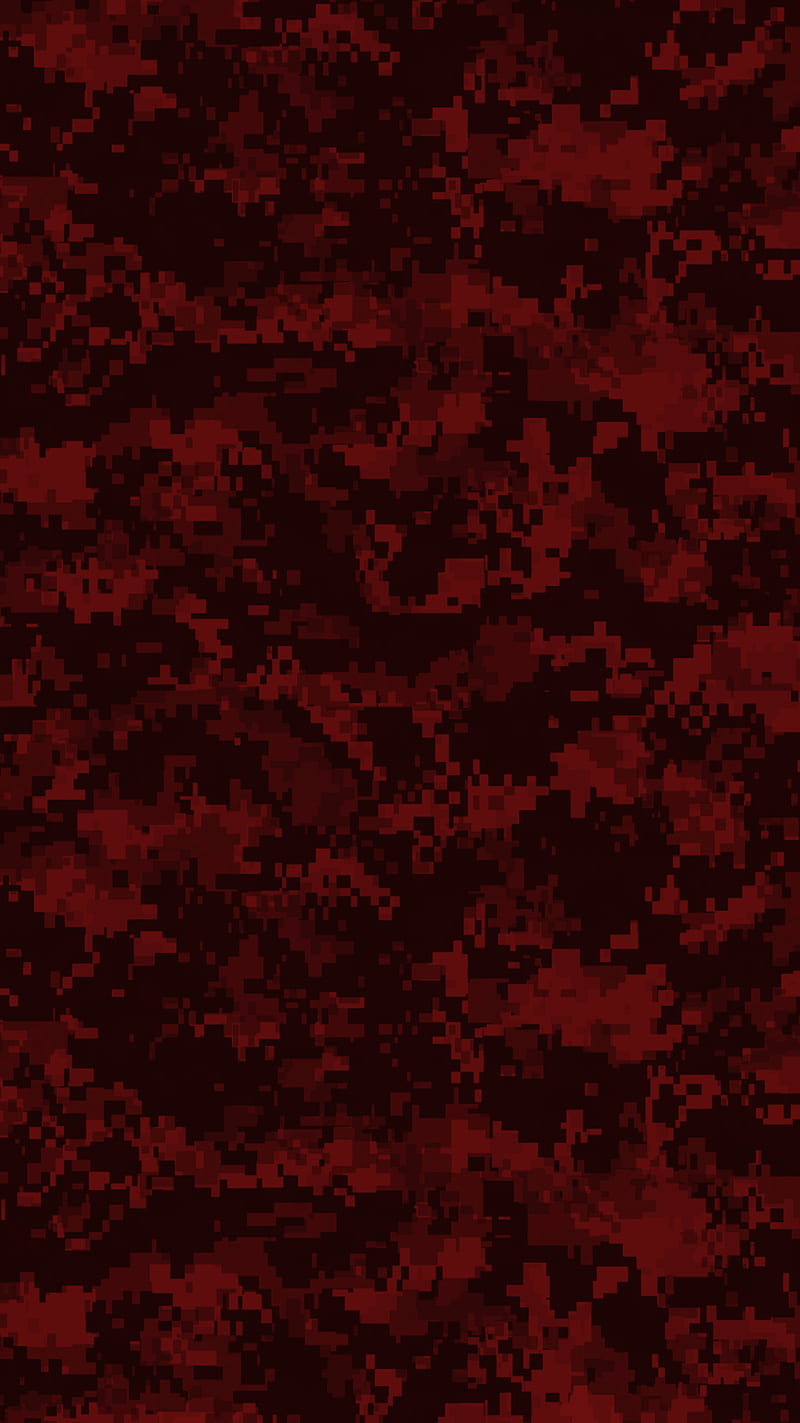 Red Digital Camo, 929, camo, digital new, pattern, red, shuji, urban, HD phone wallpaper