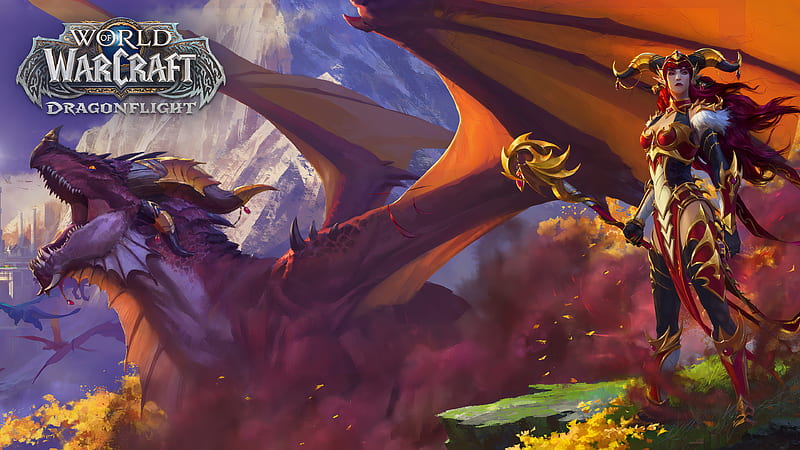Warcraft, World Of Warcraft, World of Warcraft: Dragonflight , Dragon, HD wallpaper