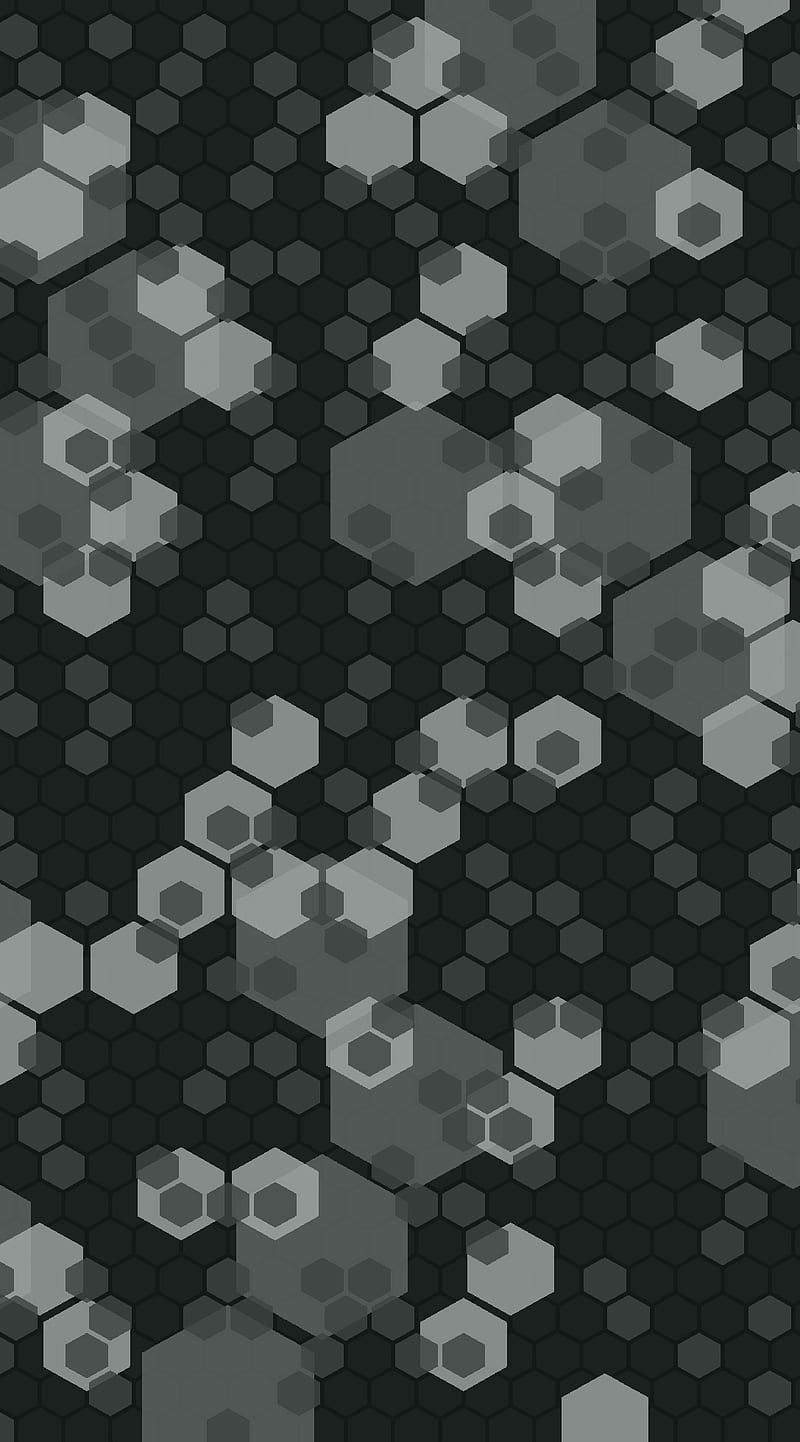 Hex Camo, 929, camouflage, hexagon, new, HD phone wallpaper