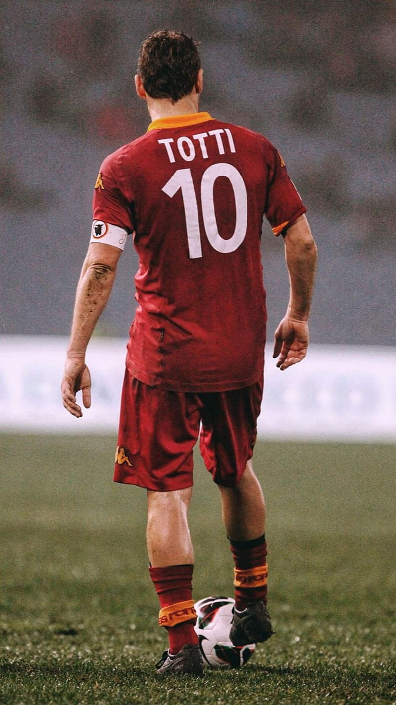 Francesco Totti , as roma, european soccer, italian soccer, HD phone wallpaper
