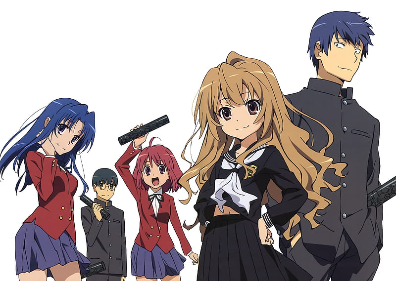 Anime, Toradora!, Ami Kawashima, Minori Kushieda, Ryuuji Takasu, Taiga Aisaka, Yusaku Kitamura, HD wallpaper