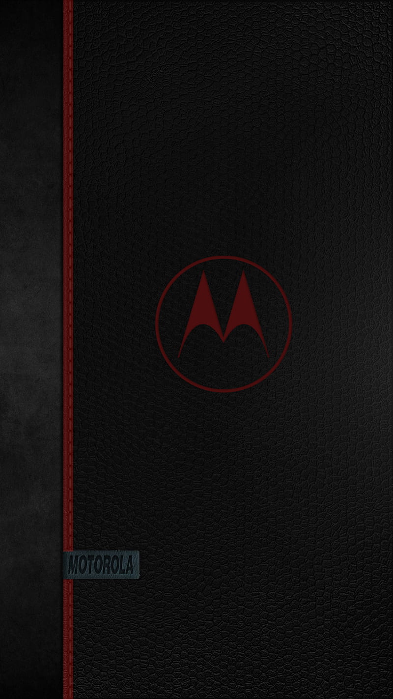Motorola Leather, 929, black, cool, design leather, logo, motorola, new, red, HD phone wallpaper