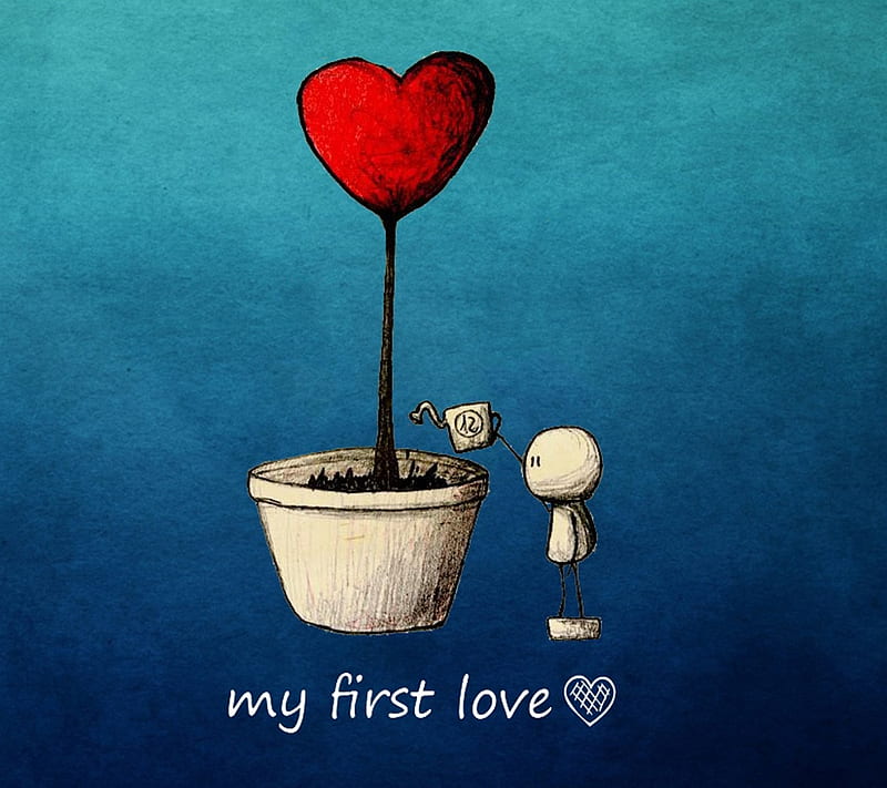 My First Love, sayings, HD wallpaper
