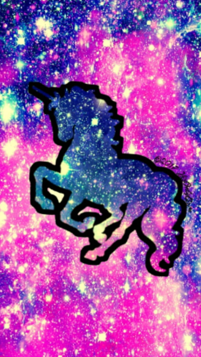 Glitter unicorn, cute, glitter, theme, unicorn, unicorns, HD phone wallpaper