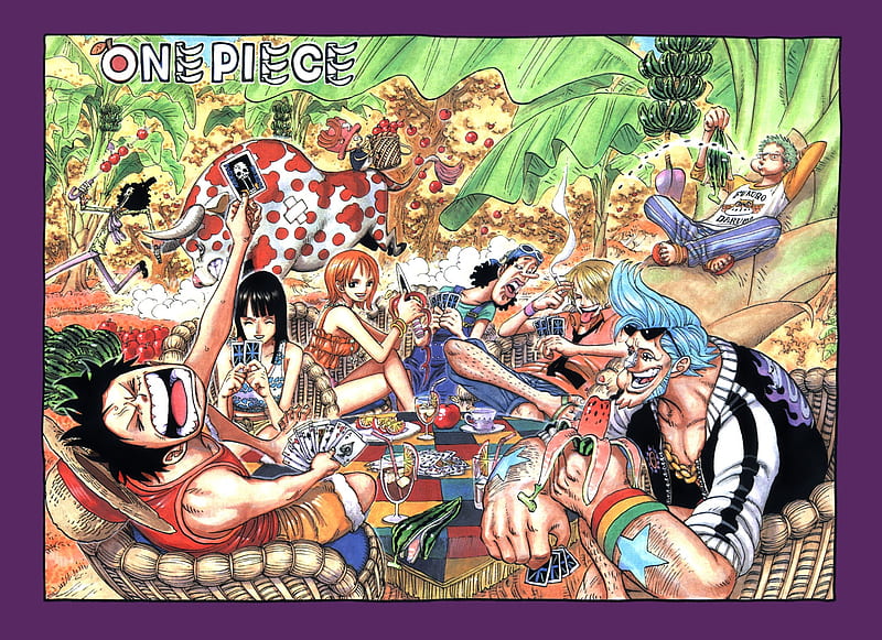 One Piece, Franky, Sanji, Anime, Ussop, Zoro, Color Spread, Manga, HD wallpaper