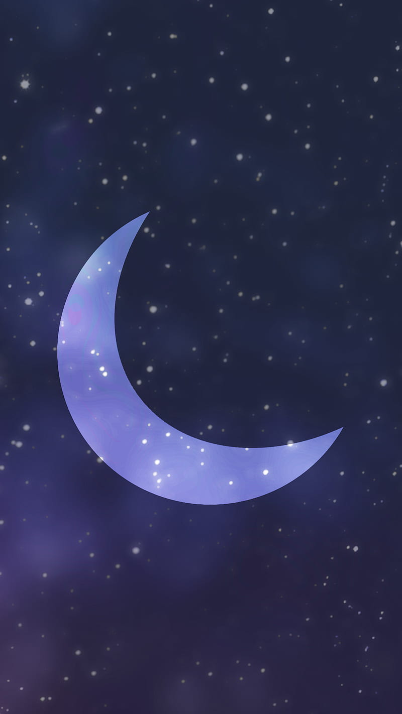 Late Night, stars, moons, grpahic, sky, purple, icon, new year, galaxy, disturb, HD phone wallpaper