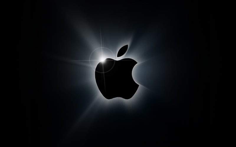 Black Apple, apple, ipod, ipad, mac, steve jobs, HD wallpaper