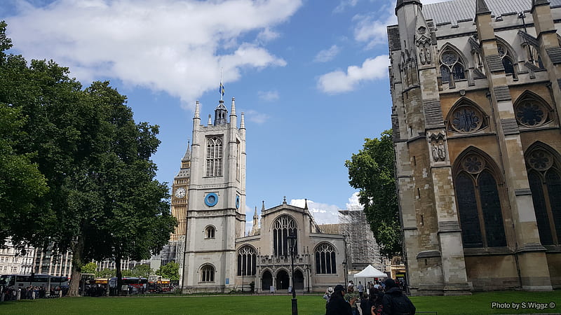 Westminister Abbey, London, England, Abbey, London, Sky, Westminister, Clouds, England, HD wallpaper