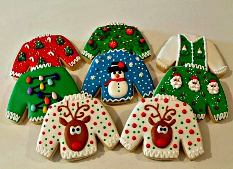 Gingerbread Ugly Christmas Sweater, Christmas, Ugly, Cookies ...
