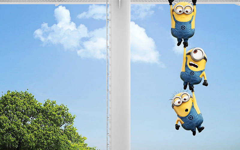 Minions Poster, minions, movies, funny, yellow, cartoons, animated-movies, HD wallpaper