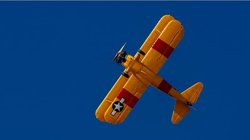 Biplane Sky, HD wallpaper