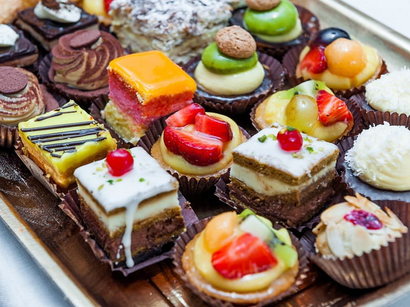 Sweets desserts, food, fruits, pastry, cakes, desserts, HD wallpaper