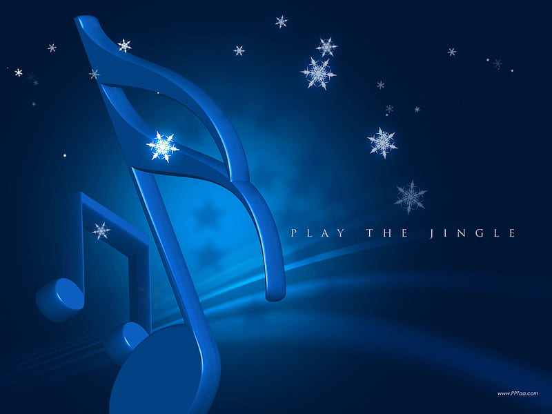 Jingle music note, abstract, blue, 3d and cg, HD wallpaper | Peakpx