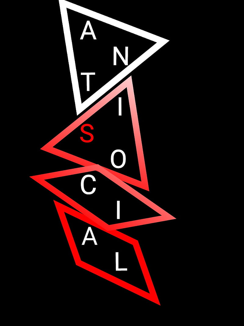 Antisocial, anti, black, gleb, hiphop, rap, red, social, white, HD phone  wallpaper | Peakpx