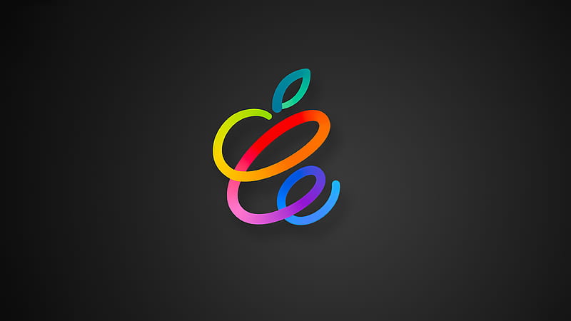 Apple Event Spring Loaded Dark Logo , apple, computer, logo, artist, artwork, digital-art, HD wallpaper