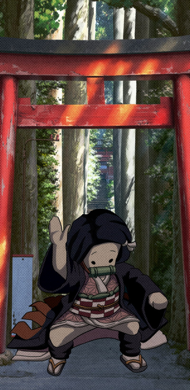 Nezuko, anime, anime girl, demon slayer, meme, HD phone wallpaper
