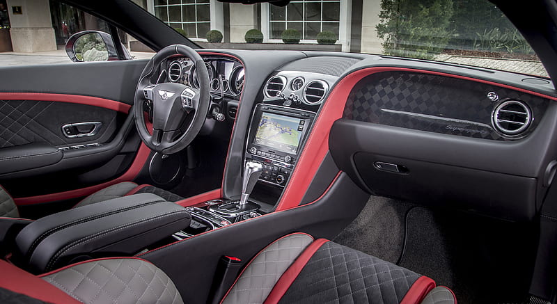 2018 Bentley Continental GT Supersports Coupe (Color: St. James Red) - Interior , car, HD wallpaper