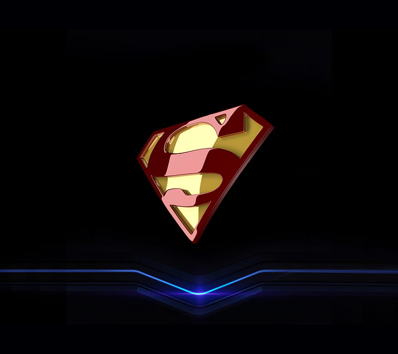 Superman Neon, HD wallpaper