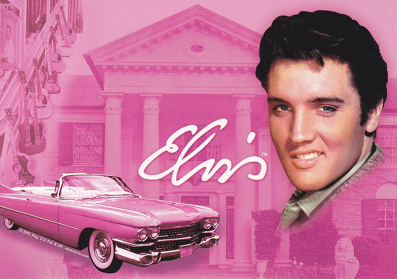 Elvis Pink Cadillac, elvis, pink cadillac, elvis presley, HD wallpaper