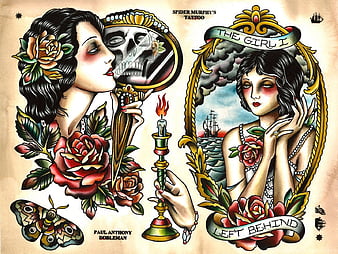 Vintage Tattoo Wallpapers  Top Free Vintage Tattoo Backgrounds   WallpaperAccess