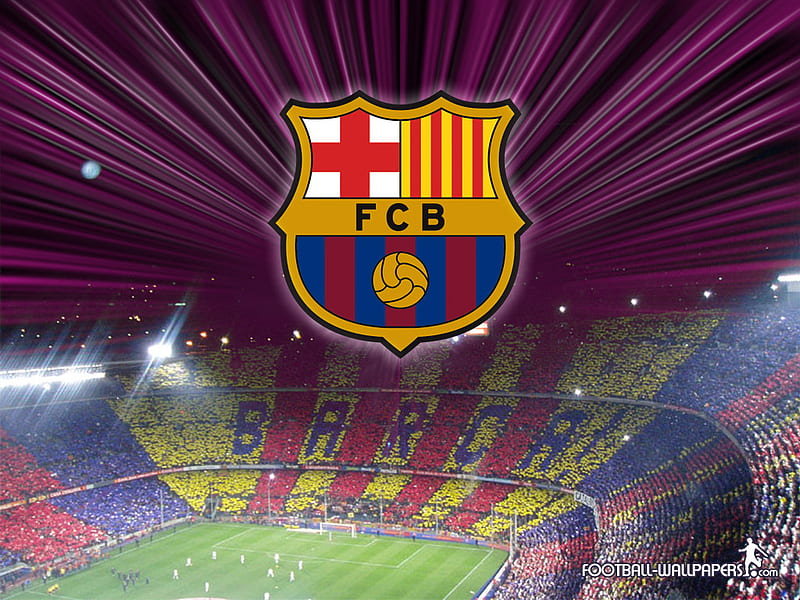 Camp Nou Stadium, crest, camp nou, football, stadiums, logos, spanish, fc barcelona, HD wallpaper