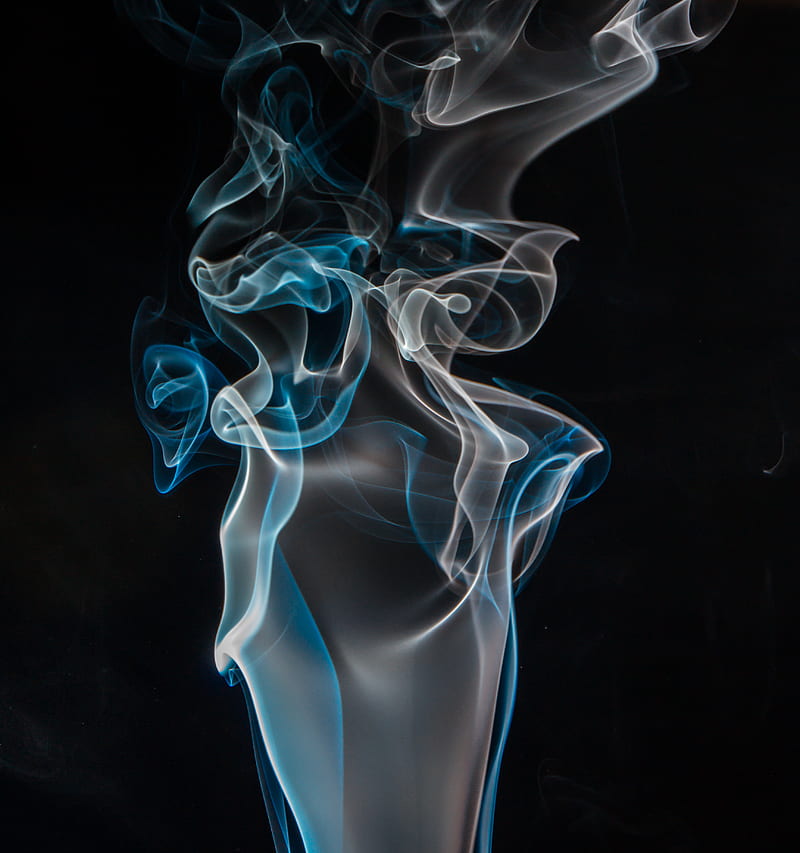 Blue and White Smoke Digital, HD phone wallpaper | Peakpx