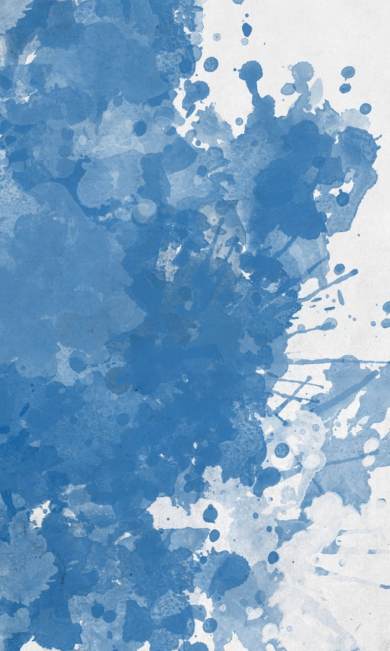 Blue Splotch, abstract, HD phone wallpaper