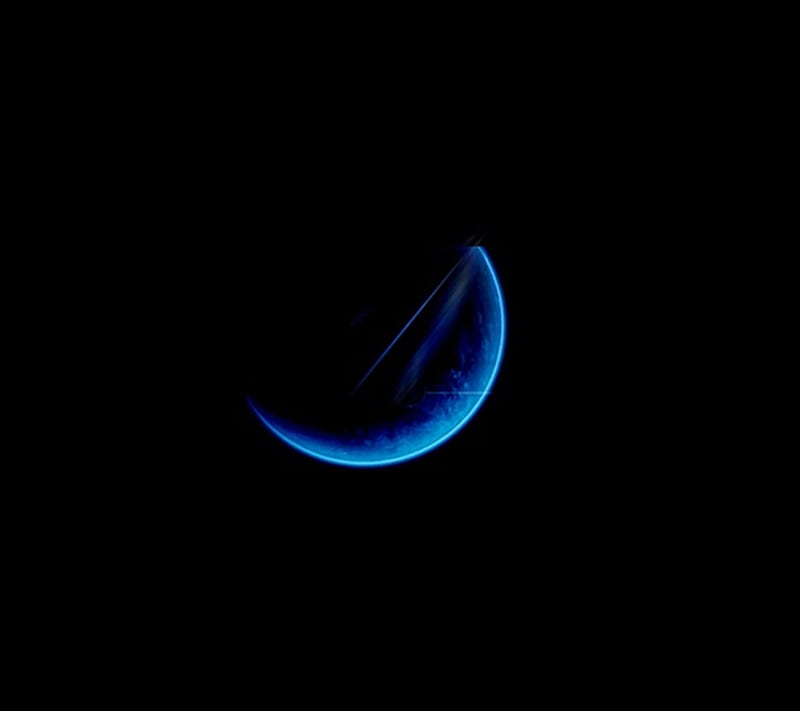 Blue Moon, black, desenho, HD wallpaper