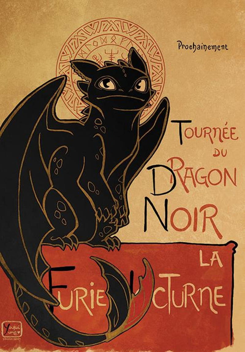 Chat Noir Dragon, chat noir, httyd, night fury, toothless, HD phone wallpaper