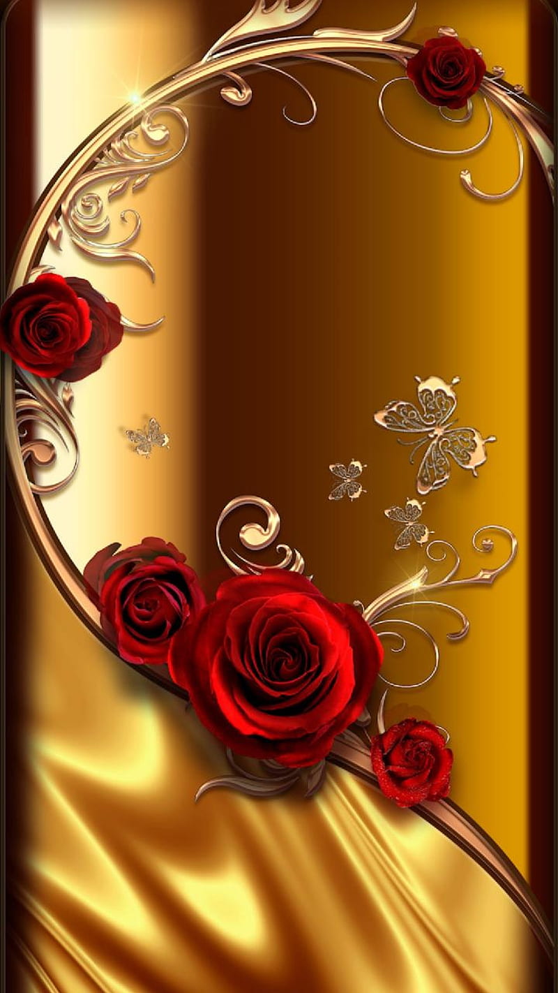 Gold Rose black HD phone wallpaper  Peakpx