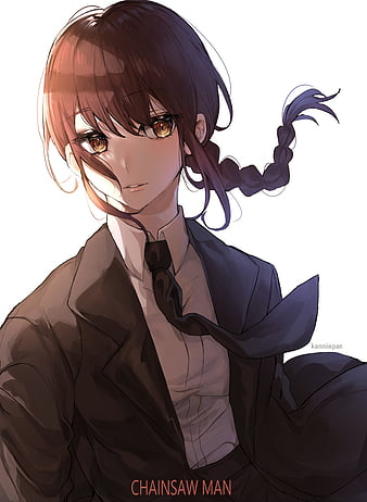 Brownhaired anime girl smiling elegantly  Stock Illustration  97458727  PIXTA