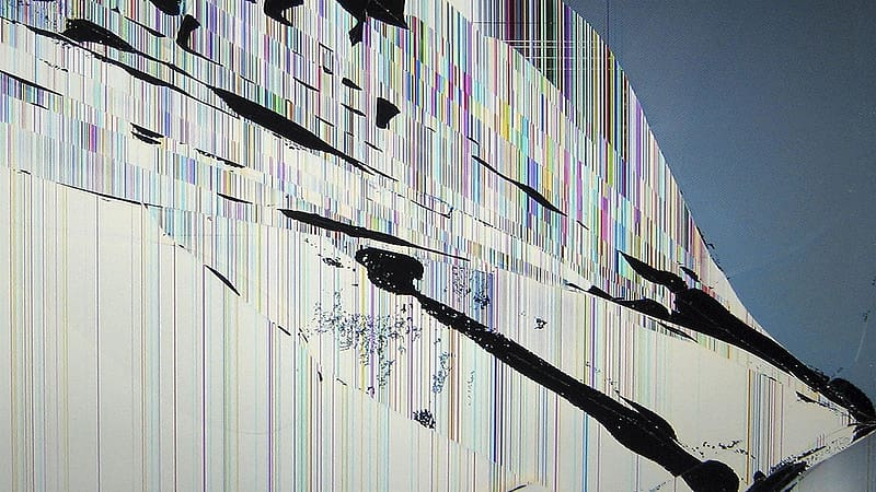 Broken Laptop Screen, HD wallpaper
