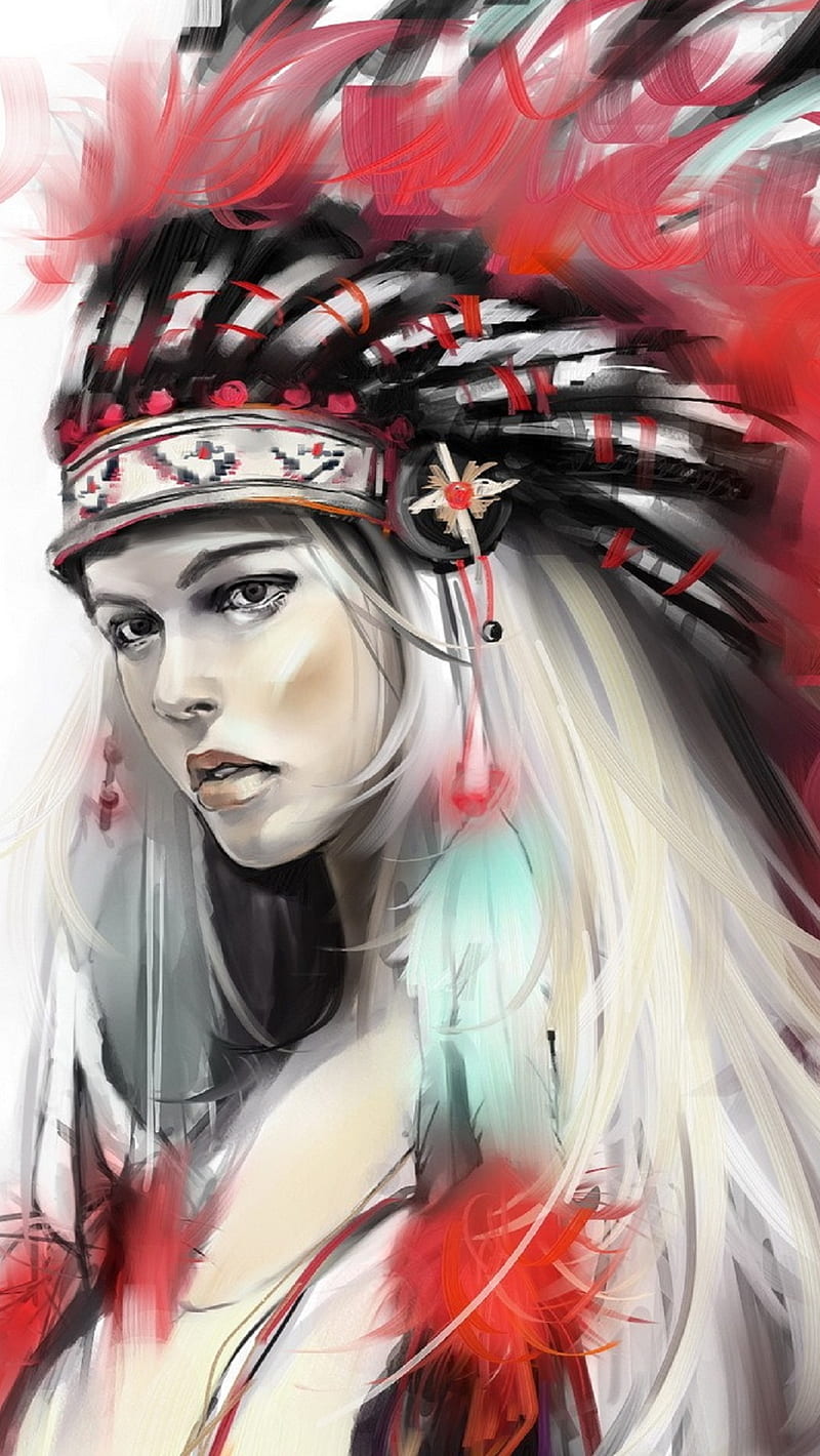 Native American, art, HD phone wallpaper