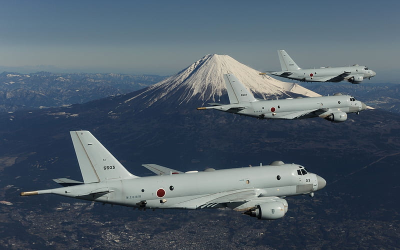 Kawasaki P-1, patrol aircraft, japanese military aircraft, XP-1, japan Maritime Self-Defense Force, JMSDF, japanese Navy, japan, HD wallpaper