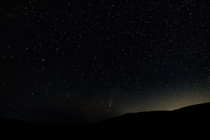 Amazing starry sky over mountainous terrain · Stock, Dark Sky Mountain, HD  wallpaper | Peakpx