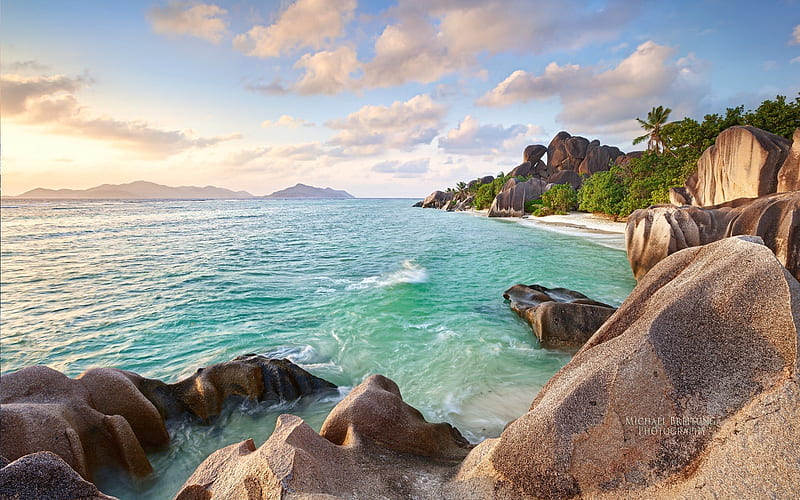 beautiful Seychelles island scenery, HD wallpaper