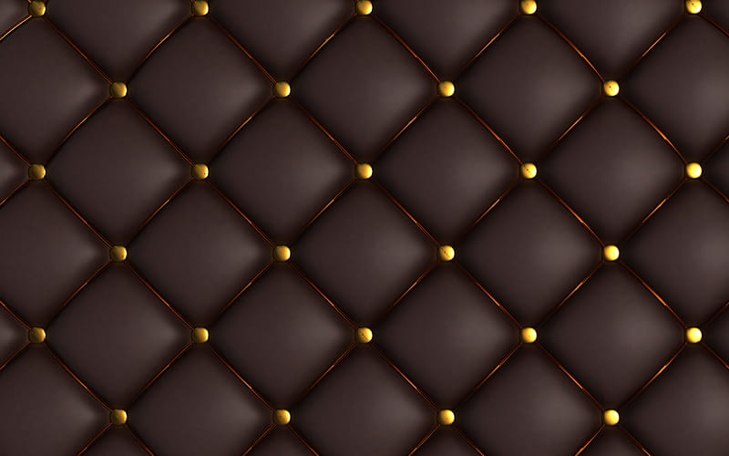 brown leather textures leather with stitching, brown leather background, brown leather upholstery, leather backgrounds, leather textures, macro, upholstery textures, HD wallpaper