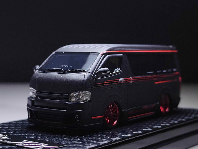 HeyToys 404 Error 1 64 Toyota Hiace Dynast Matte Black Resin Model Car Collection Limited Edition. Diecasts & Toy Vehicles, Toyota Kdh, HD wallpaper