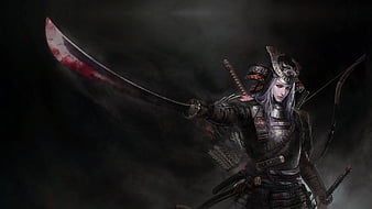 Wallpaper battlefield, sword, game, Bleach, anime, japanese clothes,  katana, man for mobile and desktop, section сёнэн, resolution 3300x1786 -  download