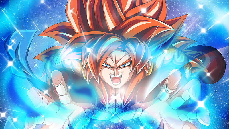 Gogeta Super Saiyan Blue Fusion With Gogeta Super Saiyan 4 Super Dragon  Ball Heroes!!! - BiliBili