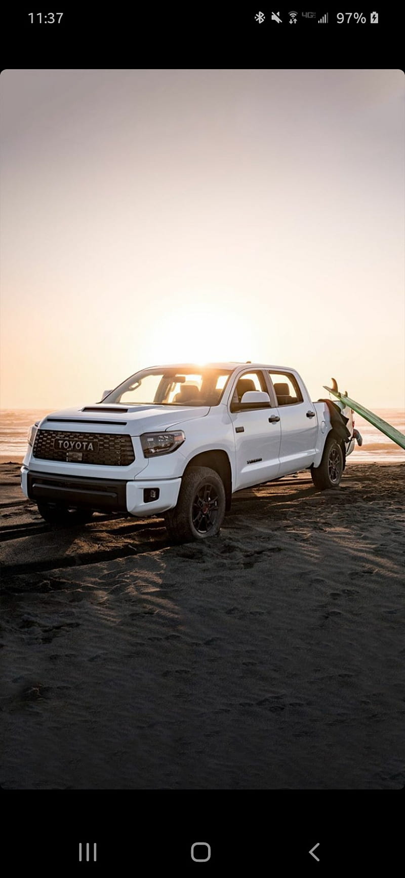 Toyota Tundra Invincible Land Sport Truck V8 White Hd Mobile Wallpaper Peakpx