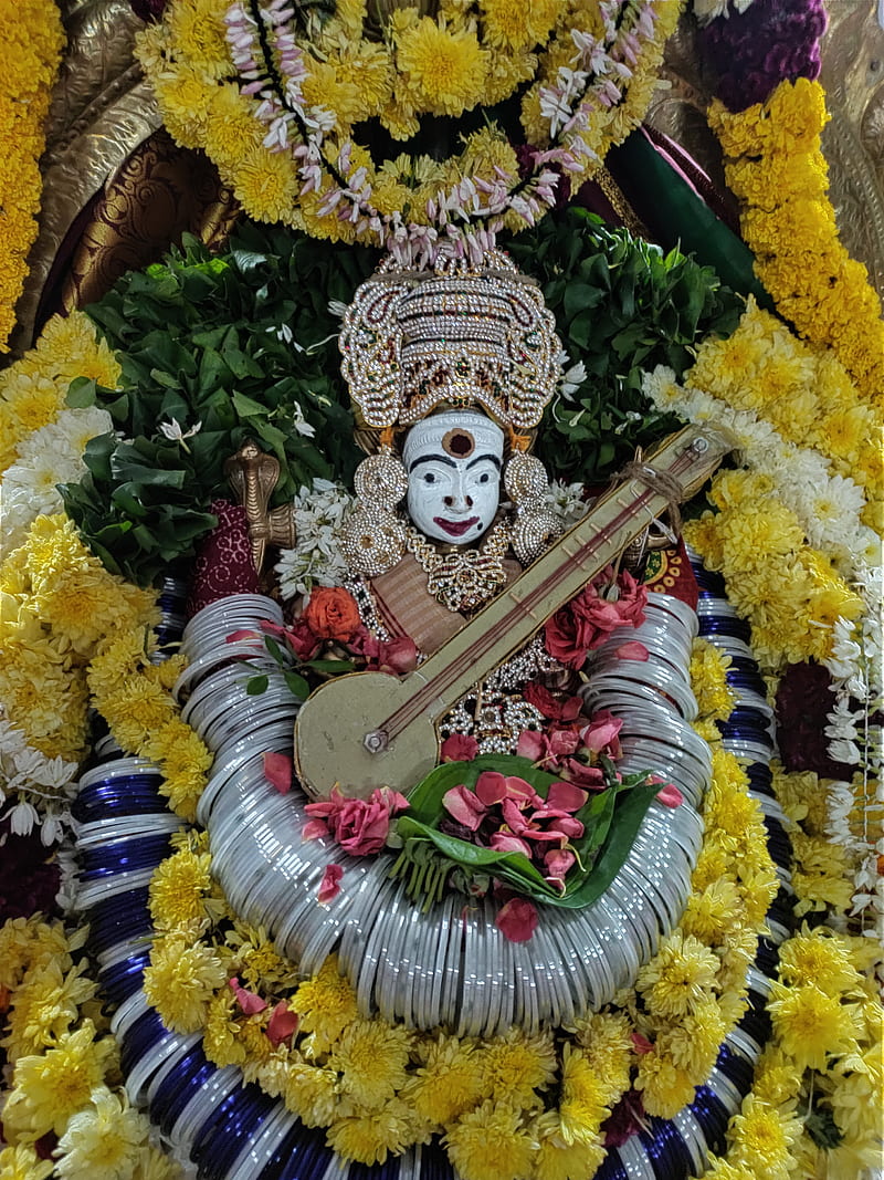 Saraswathi devi, god, india, lord, HD phone wallpaper | Peakpx