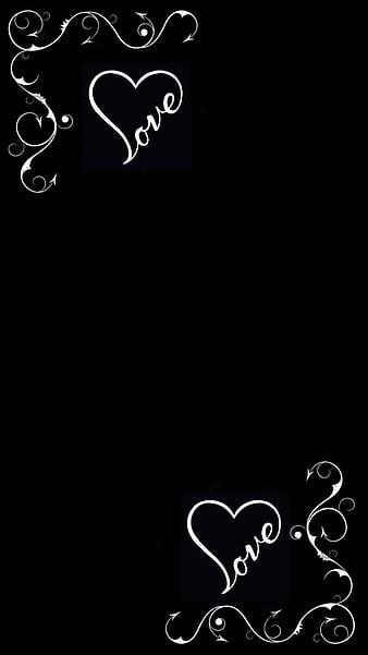 Love, black, swirls, HD phone wallpaper | Peakpx